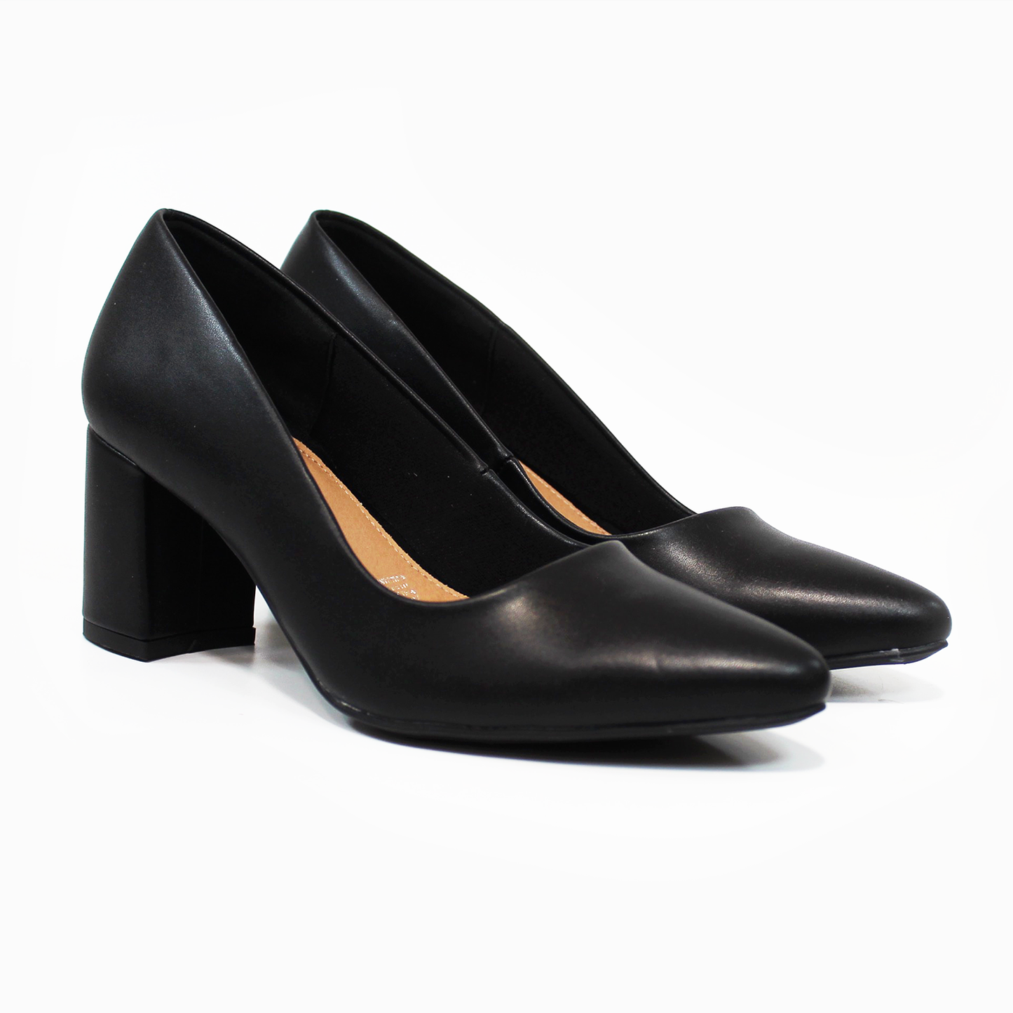Zapatilla Confort Negro con Tacón Ancho de Dama LADY PAULINA