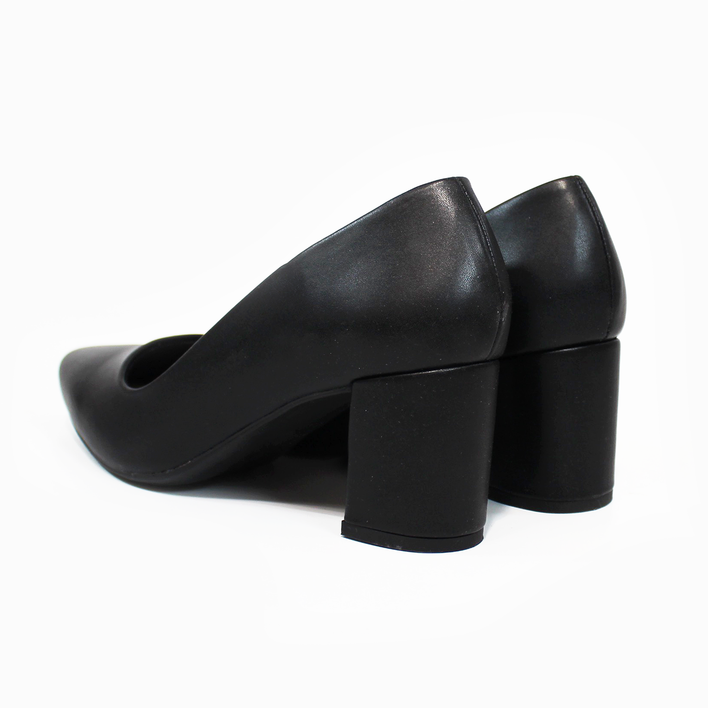 Zapatilla Confort Negro con Tacón Ancho de Dama LADY PAULINA