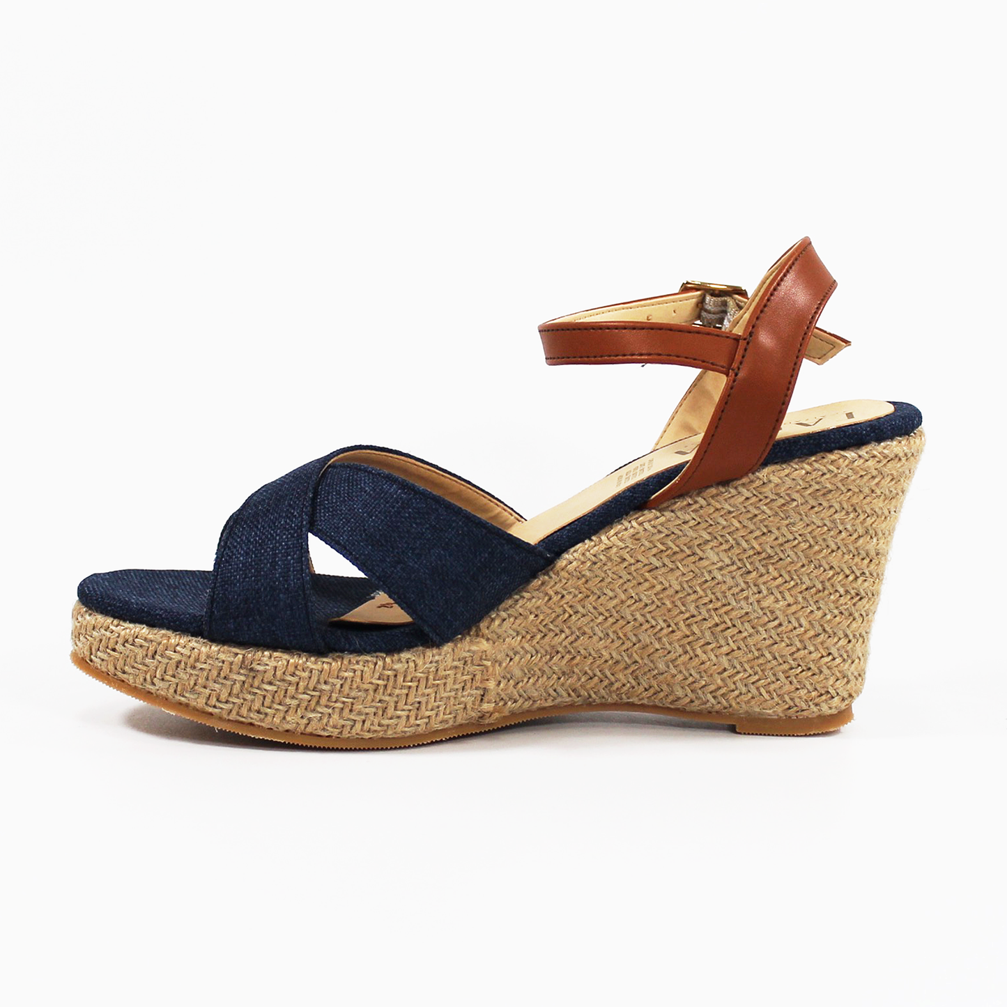 Alpargata Plataforma Cruzada de Cuña con Pulsera de Dama TACZA