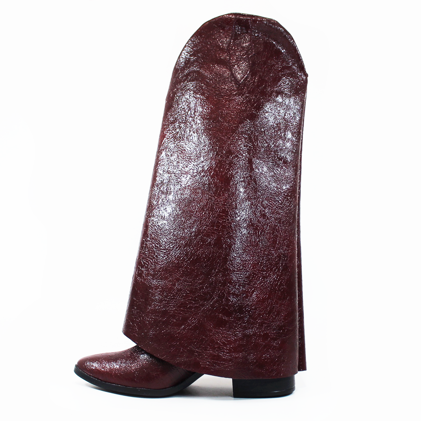 Bota Vaquera Vino con Capa Desmontable de Dama TACZA