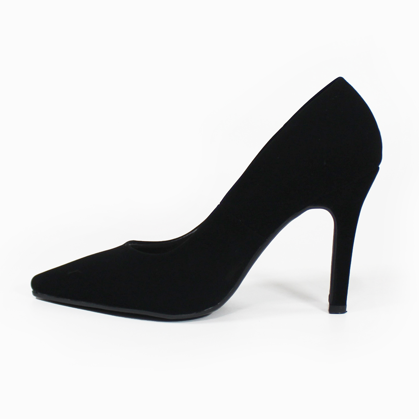 Stiletto Negro Ante con Confort LADY PAULINA
