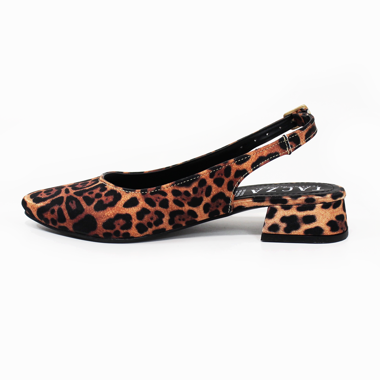 Zapatilla Slingback Destalonada Animal Print TACZA