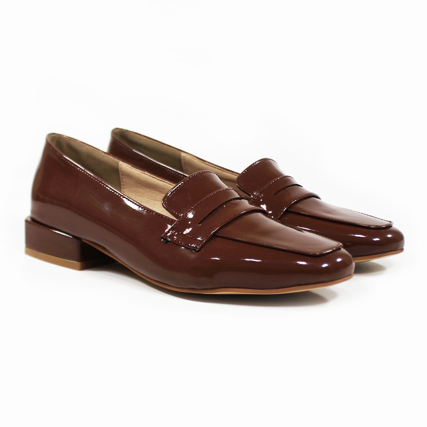 Mocasín Clásico Café Charol de Dama TACZA