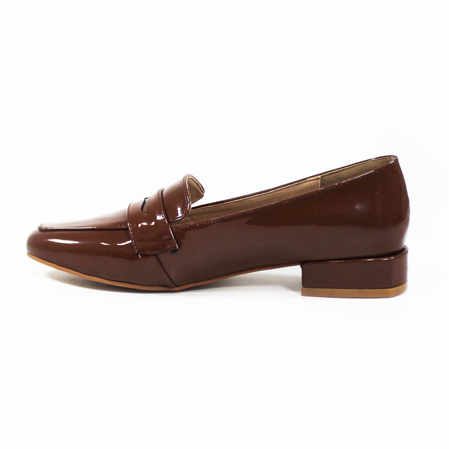 Mocasín Clásico Café Charol de Dama TACZA