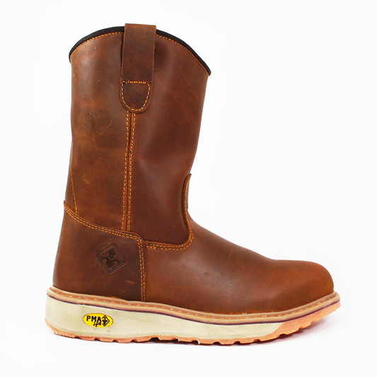Bota Roper de Trabajo Hard Work Miel Suela Waves PMA