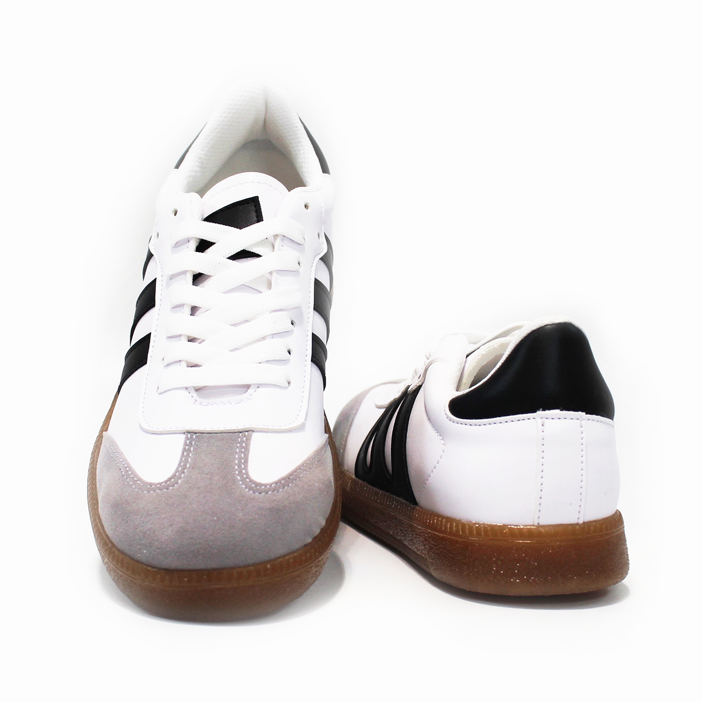 Tenis Sneaker tipo Samba Blanco con Negro de Dama TACZA