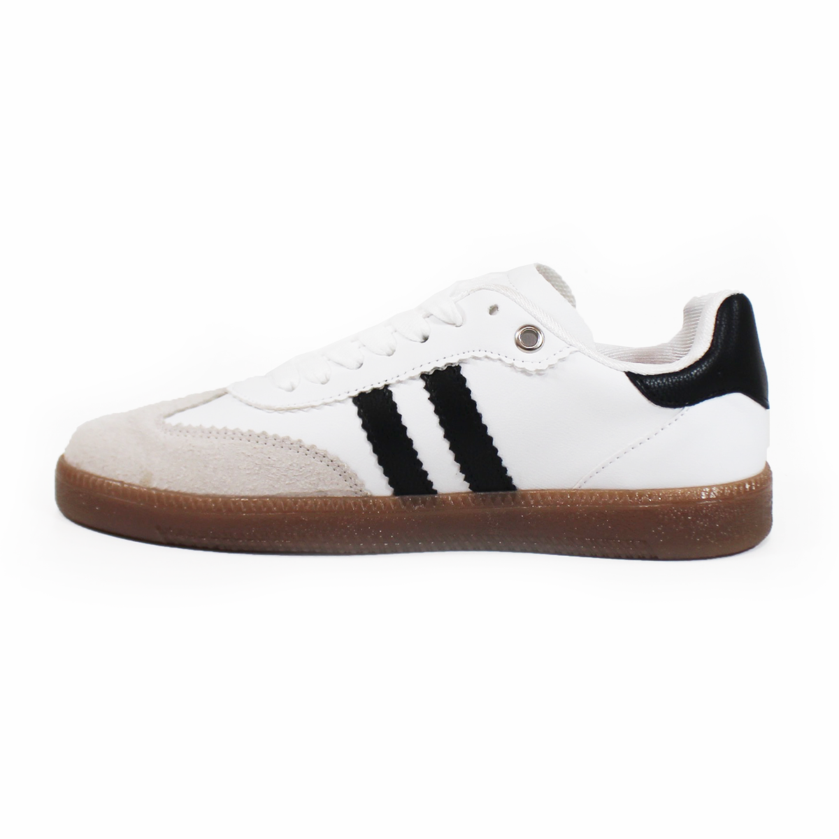 Sneaker Blanco con Negro dupe Samba de Dama TACZA