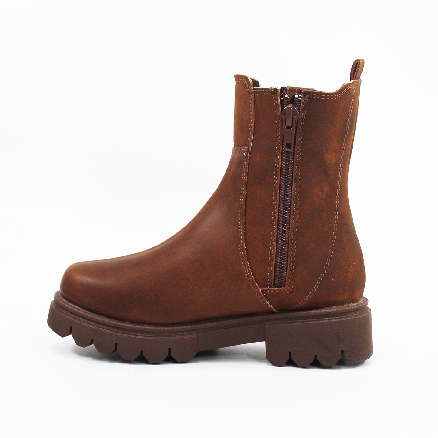 Bota Casual con Elástico color Café de Niña JAKUNA