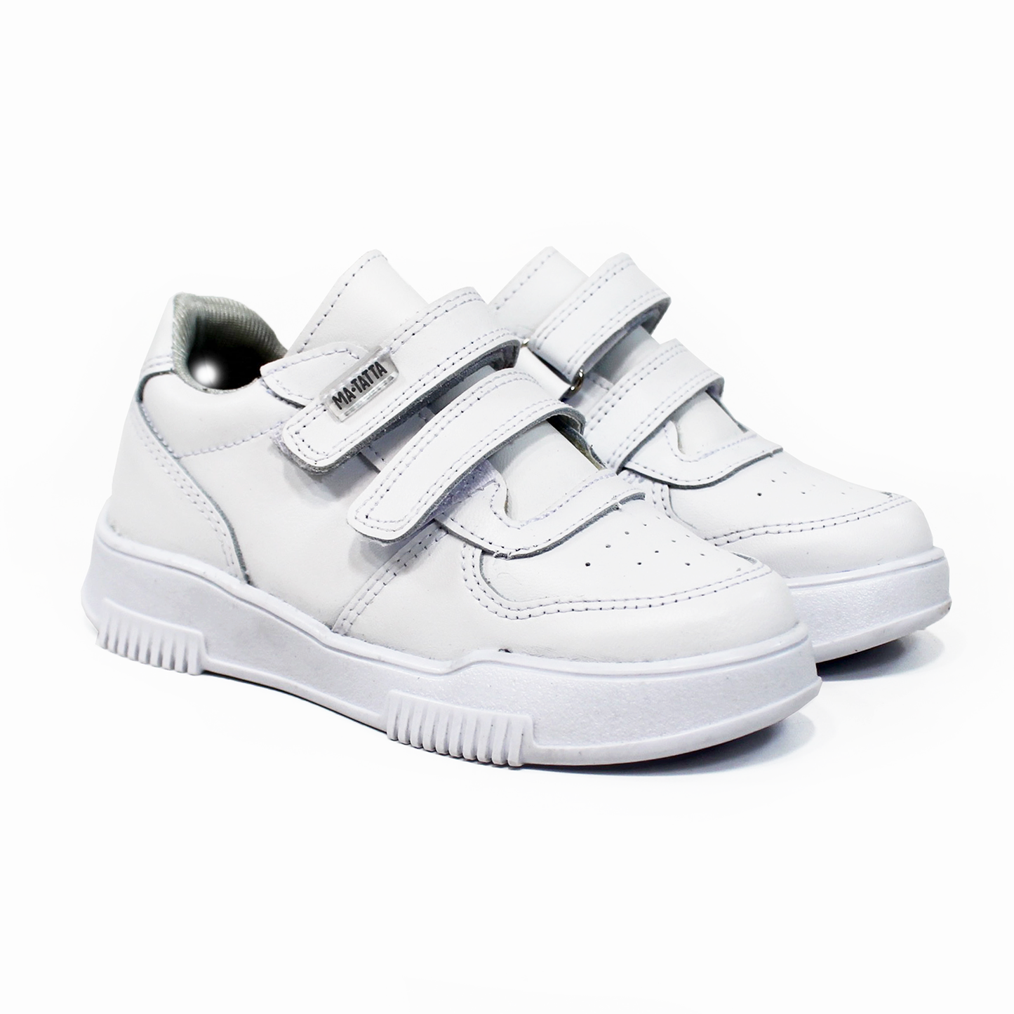 Tenis Escolar de Piel Unisex con Doble Velcro MATATA by JAKUNA