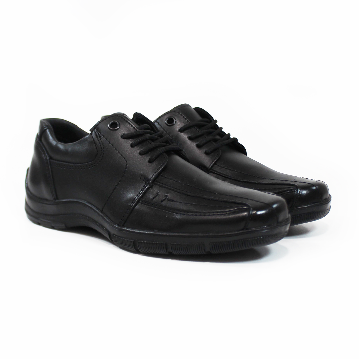 Zapato Escolar Negro de Cintas Juvenil NEVADA