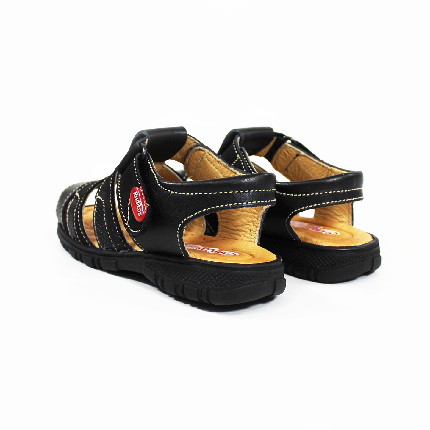 Sandalia para Niño Negro con Velcro RUDITOS