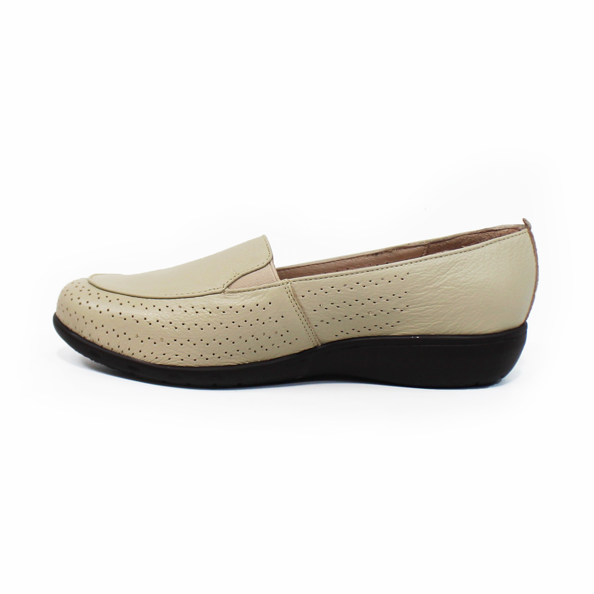 Zapato Confort de Piel Perforado Late de Dama SUAVE CAMINAR