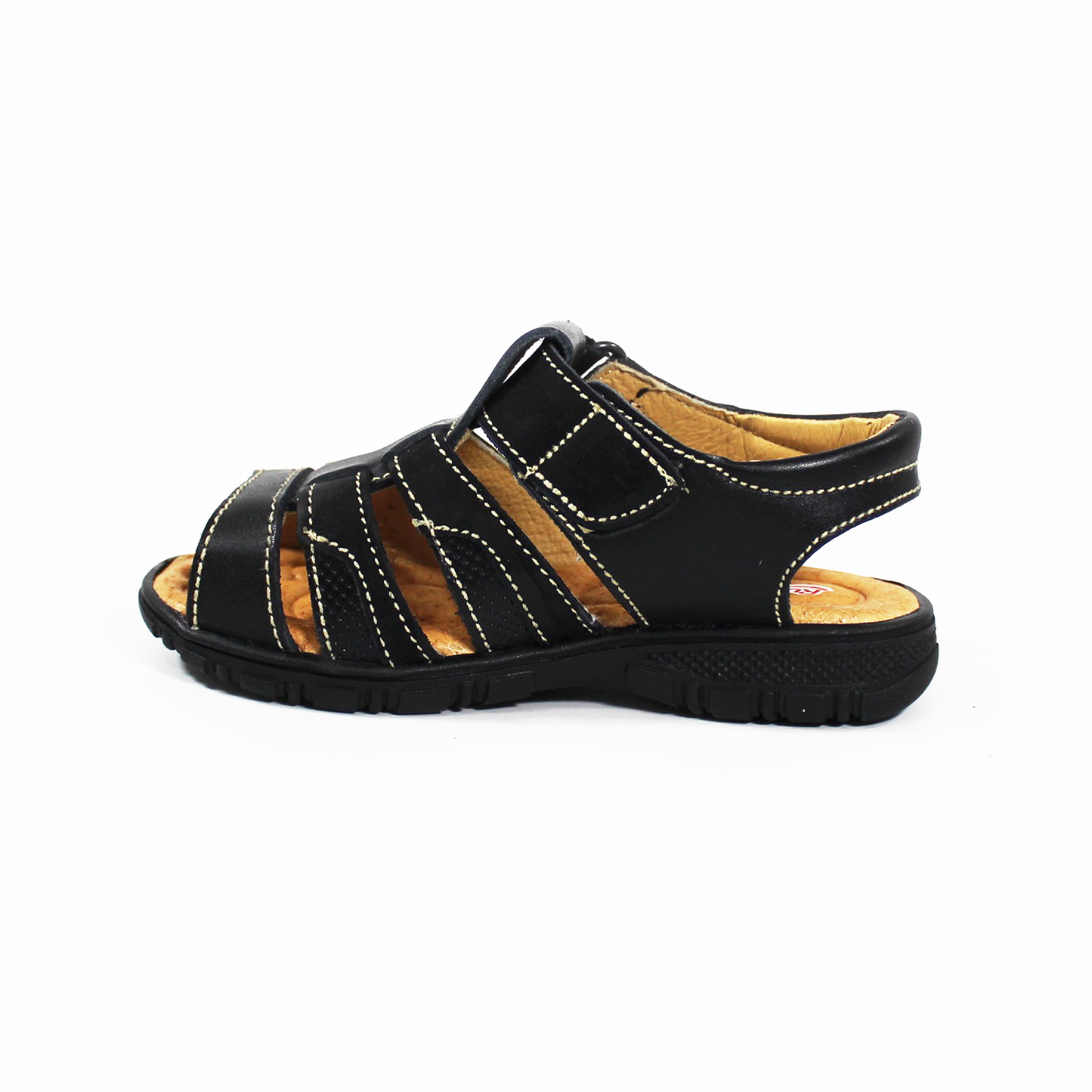 Sandalia para Niño Negro con Velcro RUDITOS