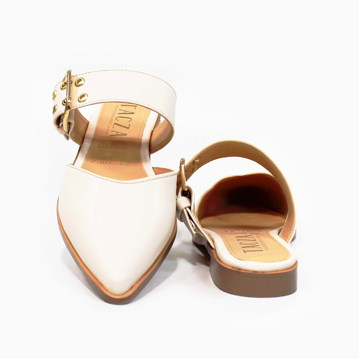 Mule Puntal Late con Cinto en Empeine de Dama TACZA