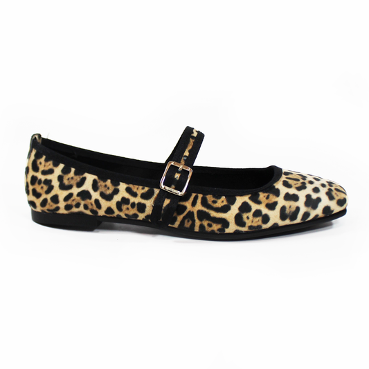 Mary Jane Flat Leopardo Print Melle NOMADAS de Dama
