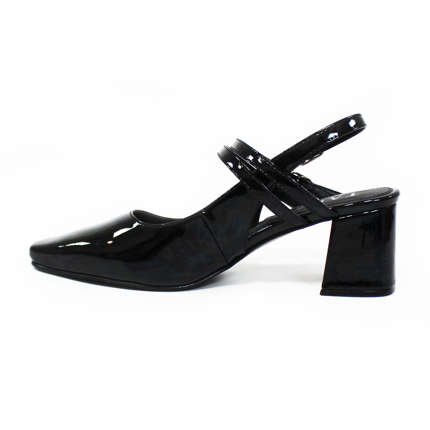 Zapatilla Mary Jane Puntal Negro Charol de Dama TACZA