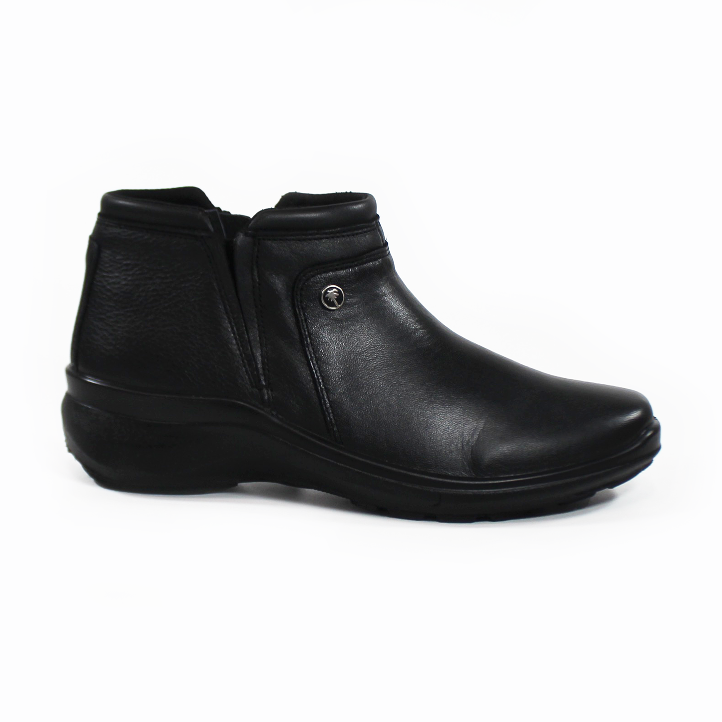 Botin de Confort Negro de Piel Clásico de Dama VERDE TABACO