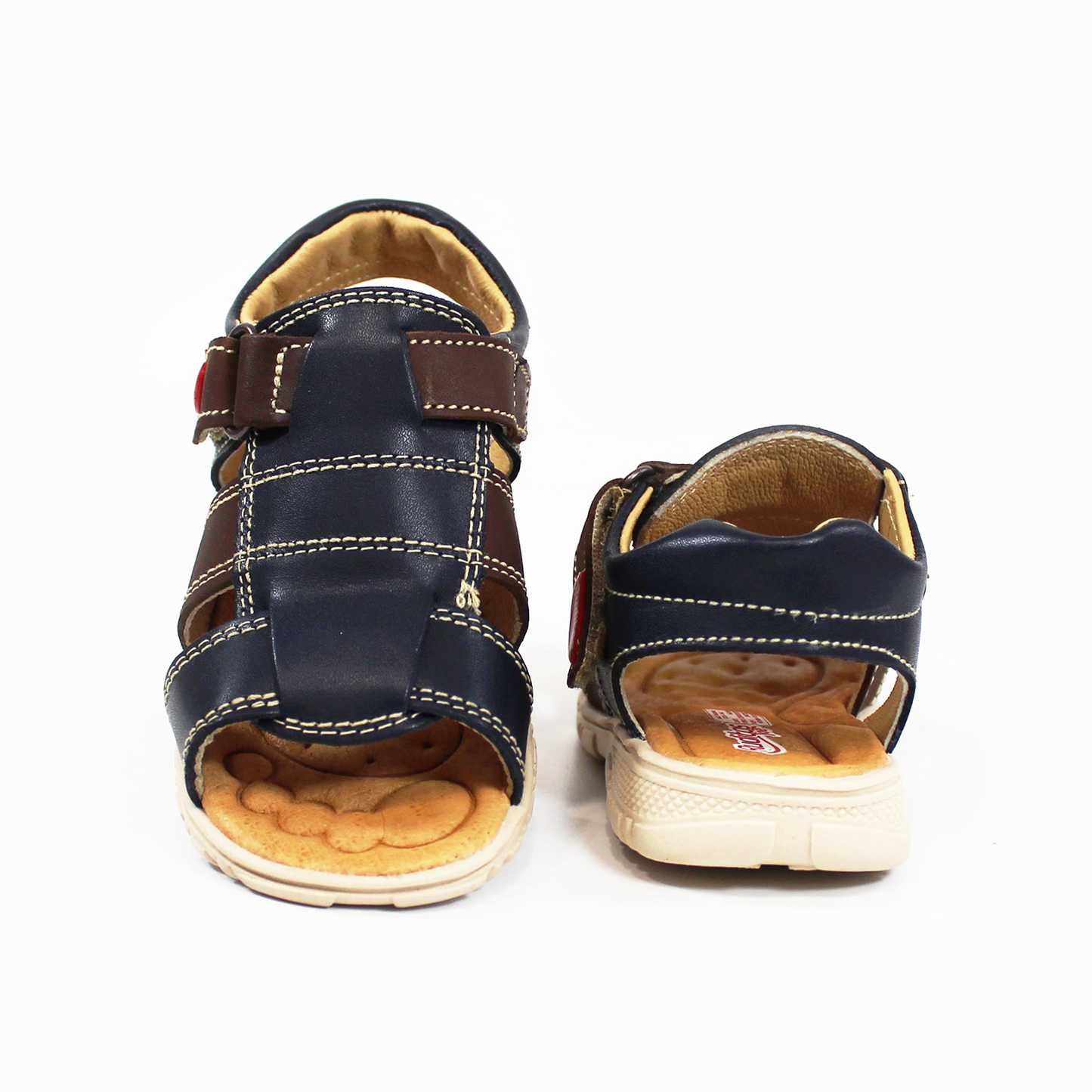 Sandalia para Niño Marino con Café con Velcro RUDITOS