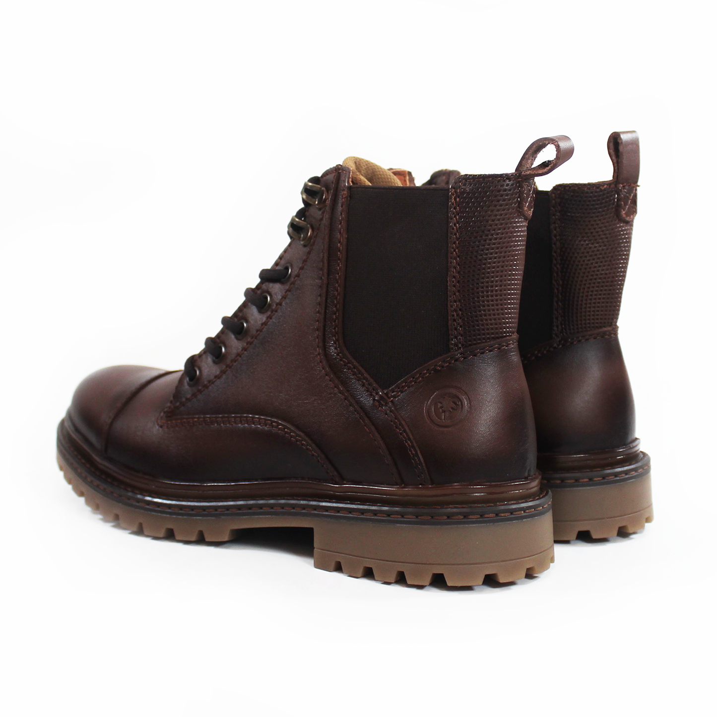 Bota con Cinta Café Piel Caballero VERDE TABACO