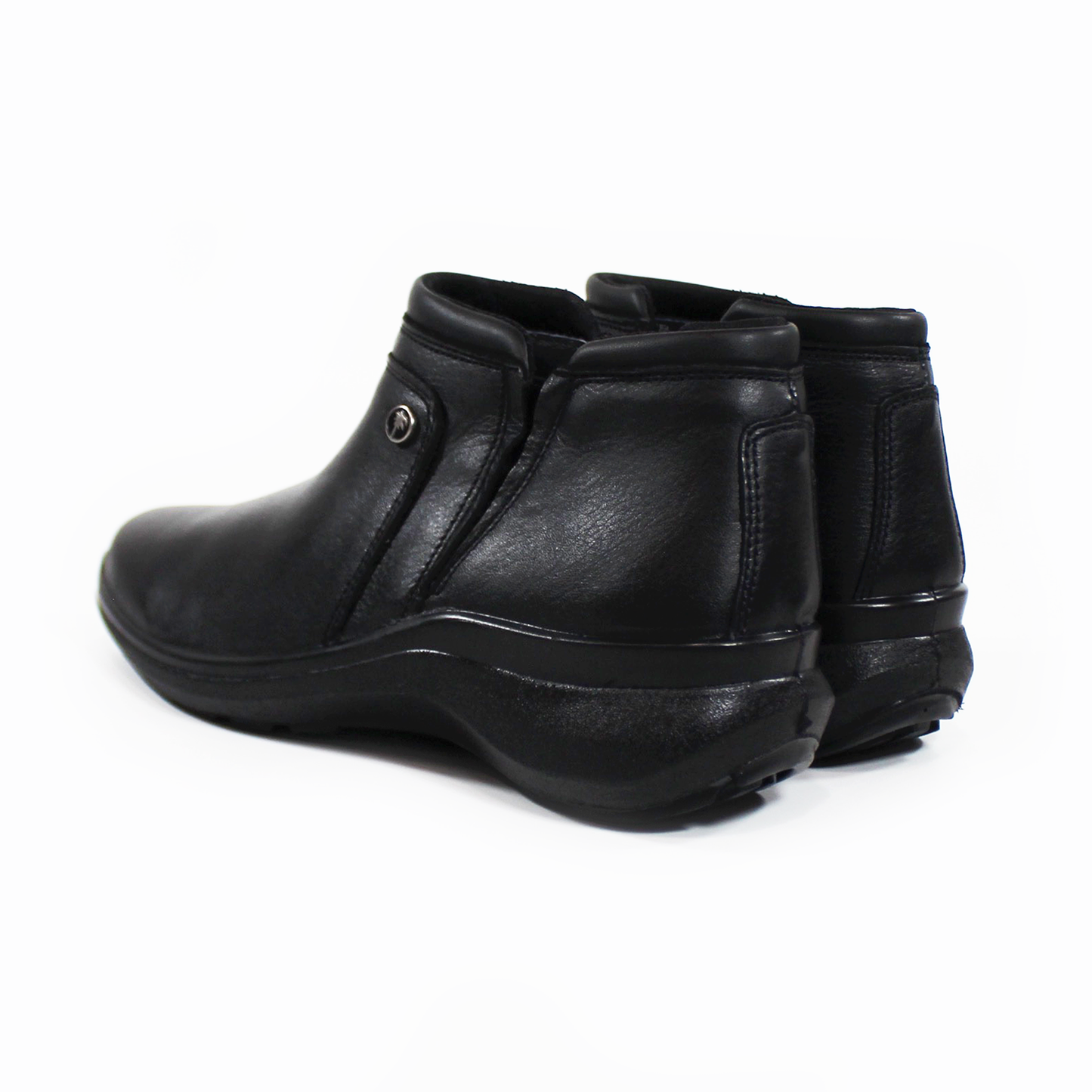 Botin de Confort Negro de Piel Clásico de Dama VERDE TABACO