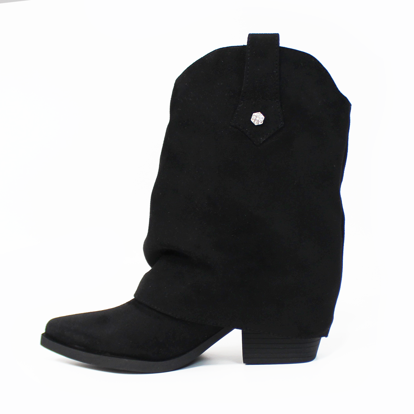 Botin Vaquero NOMADAS con Capucha Negro Durazno de Dama