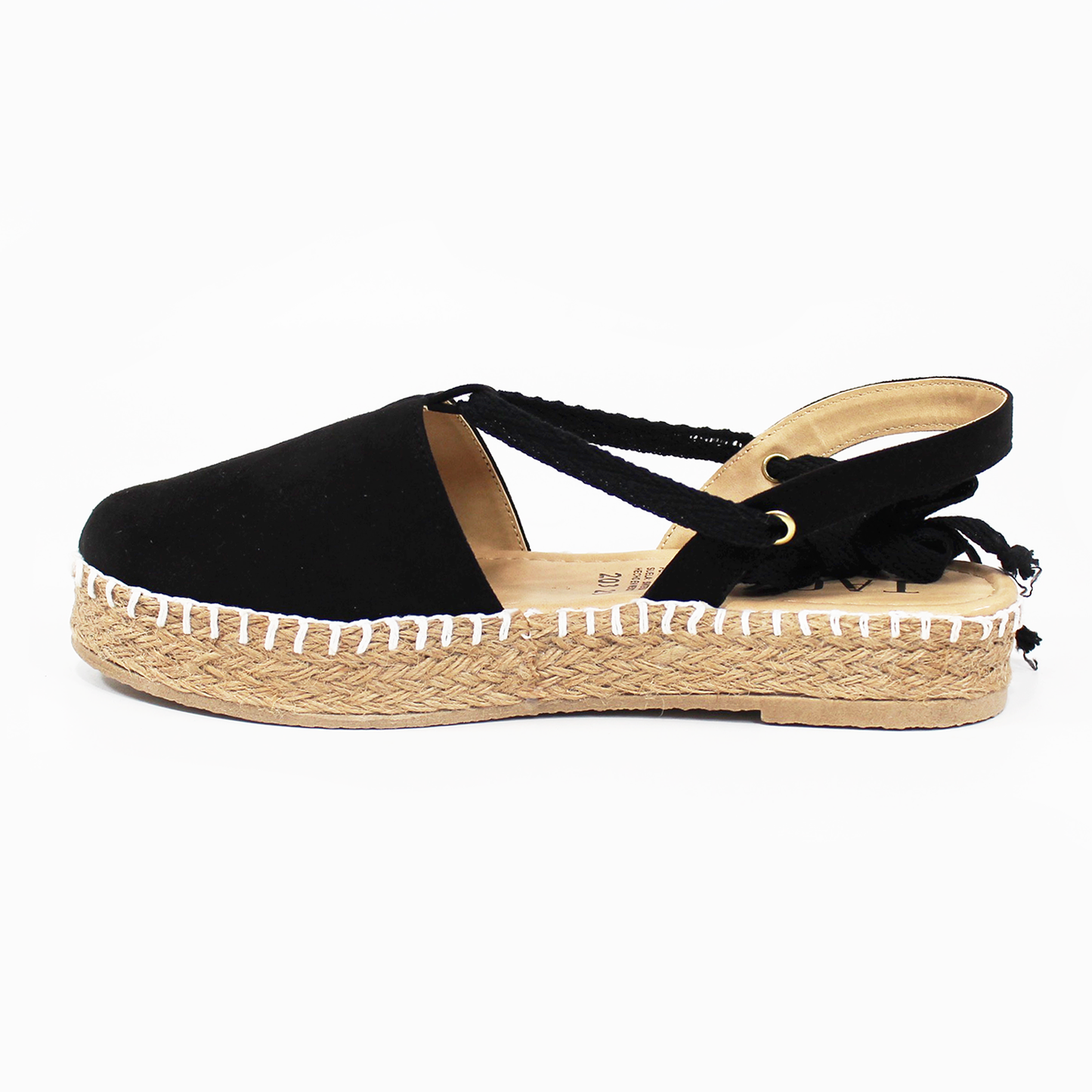 Alpargata de Clásica Negra con Lazos TACZA