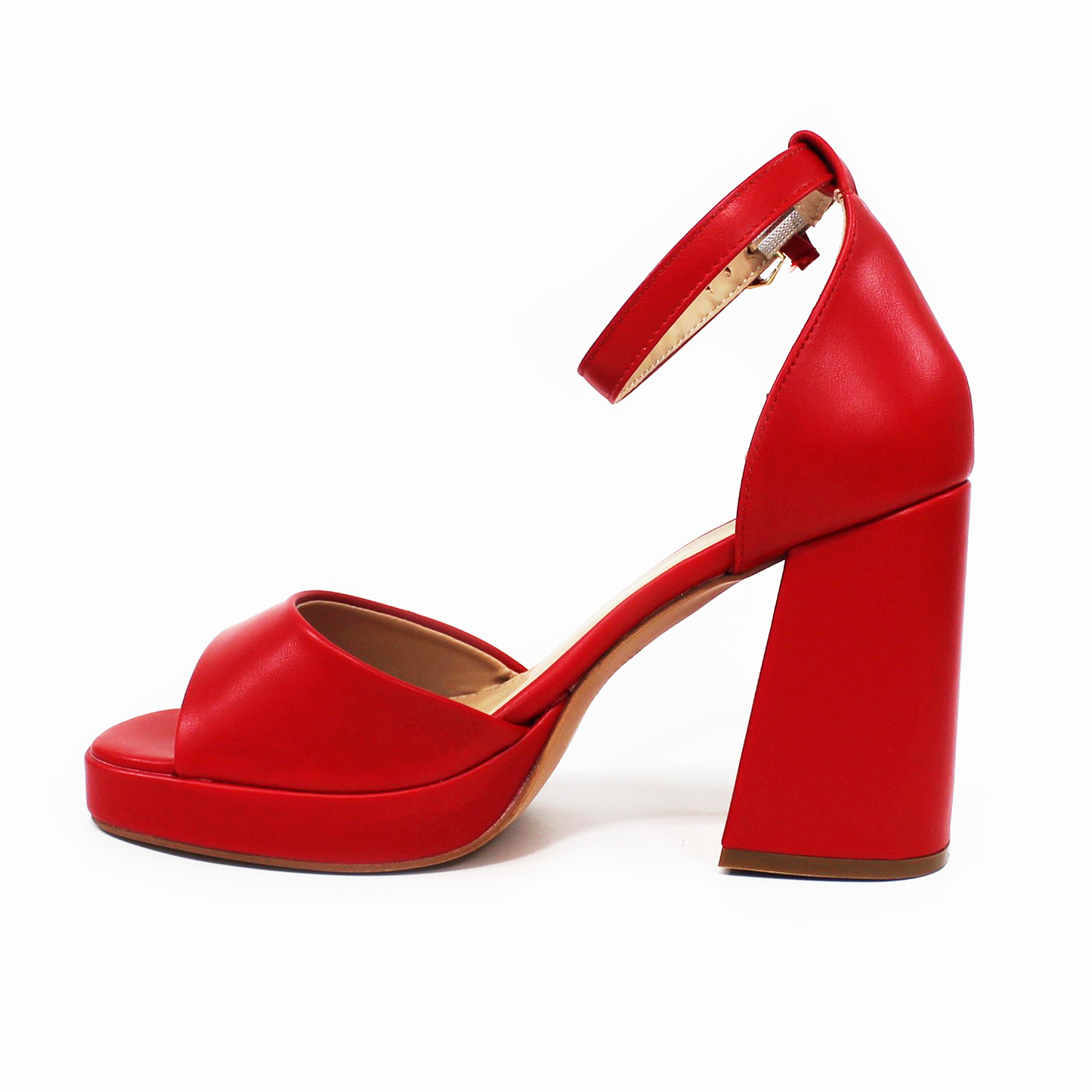 Sandalia Plataforma Roja con Pulsera de Dama LADY PAULINA