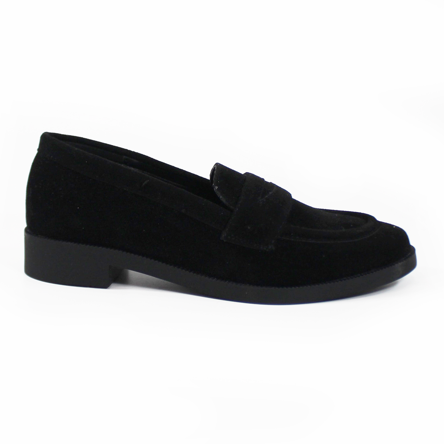 Mocasín Clásico Negro Gamuza de Dama TACZA