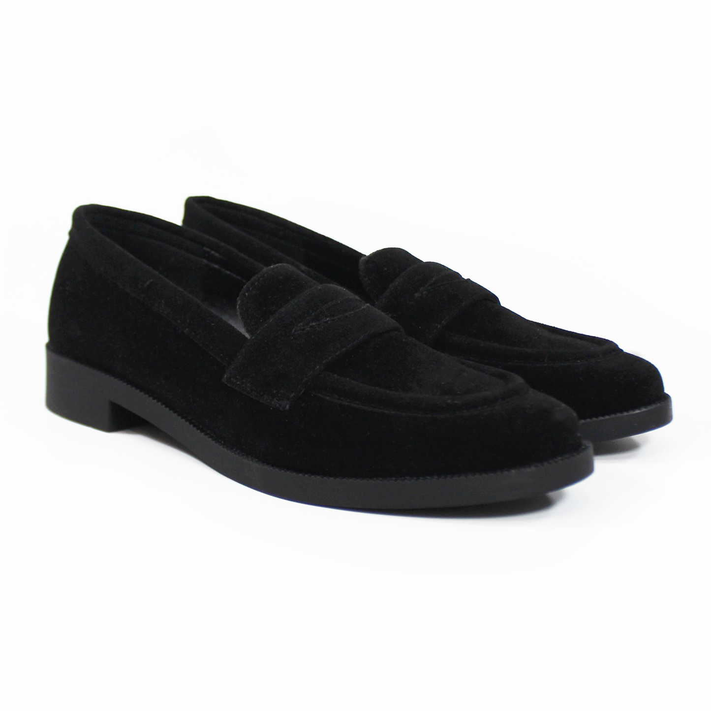 Mocasín Clásico Negro Gamuza de Dama TACZA