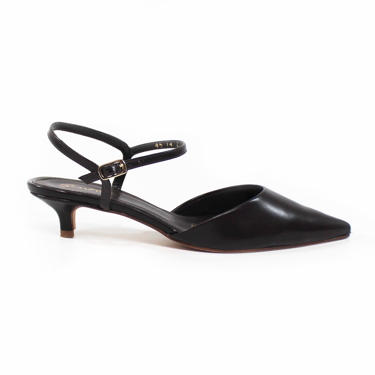 Kitten Heel Puntal Moka Chocolate con Pulsera de Dama SENTIES
