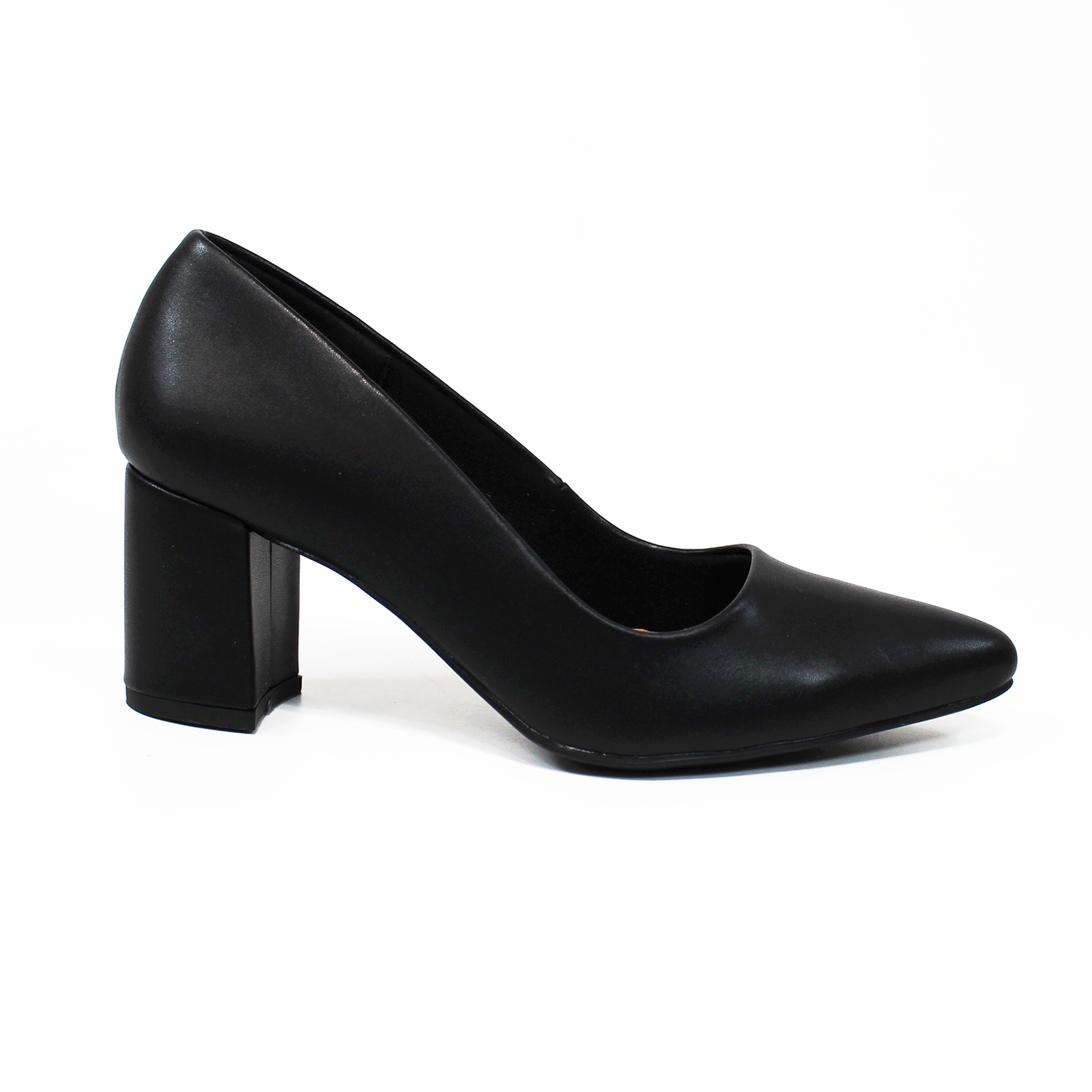 Zapatilla Confort Negro con Tacón Ancho de Dama LADY PAULINA