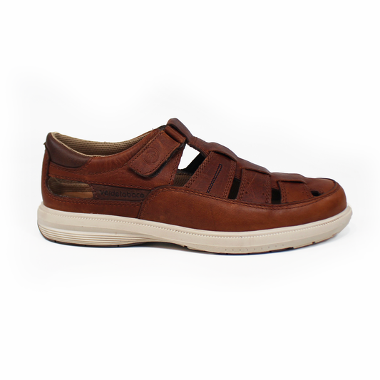 Zapato Casual Pescador de Piel Café de Hombre VERDETABACO