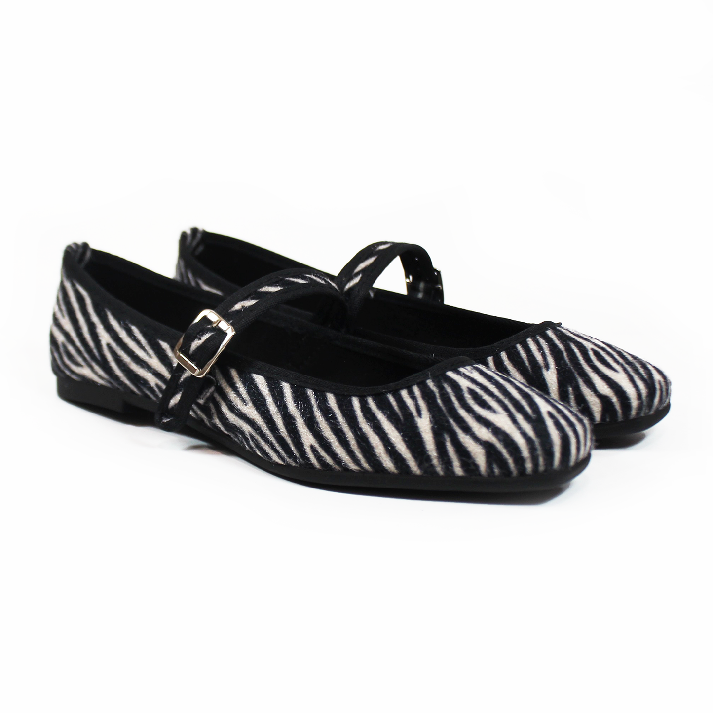Mary Jane Flat Cebra Print Melle NOMADAS de Dama