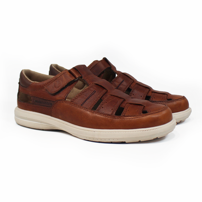 Zapato Casual Pescador de Piel Café de Hombre VERDETABACO