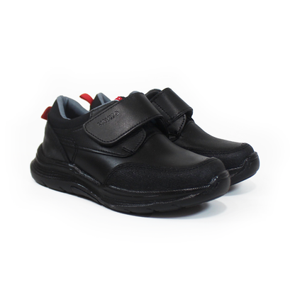 Zapato Escolar de Niño Negro con Velcro VAVITO