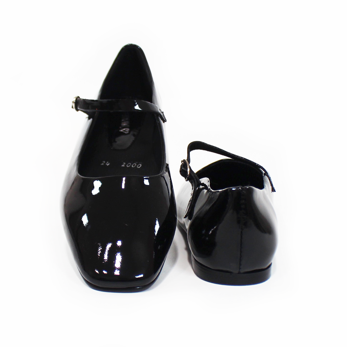 Flat Mary Jane de Piel Negro Charol de Dama STEFANIA