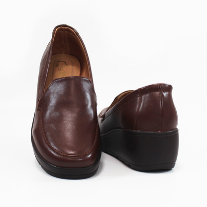 Zapato Confort Casual con Plataforma Café para Dama NOMADAS