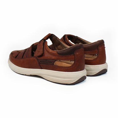 Zapato Casual Pescador de Piel Café de Hombre VERDETABACO