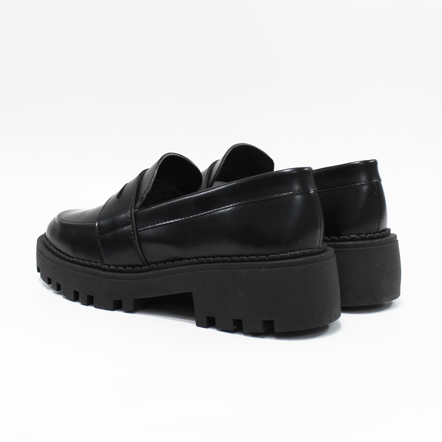 Mocasín Clásico con suela Chunky negro Dama