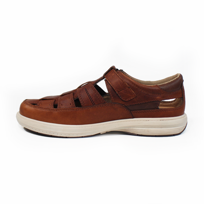 Zapato Casual Pescador de Piel Café de Hombre VERDETABACO