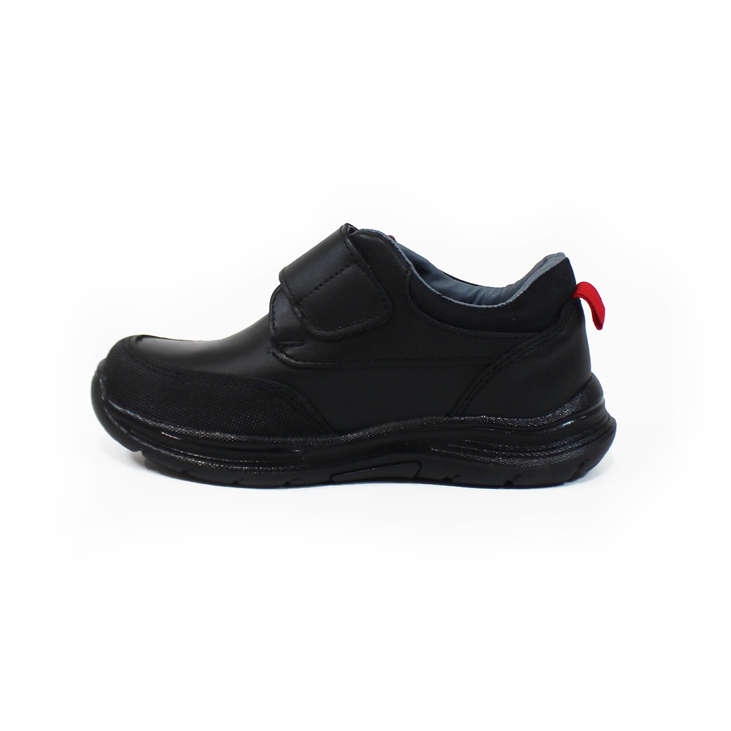 Zapato Escolar de Niño Negro con Velcro VAVITO