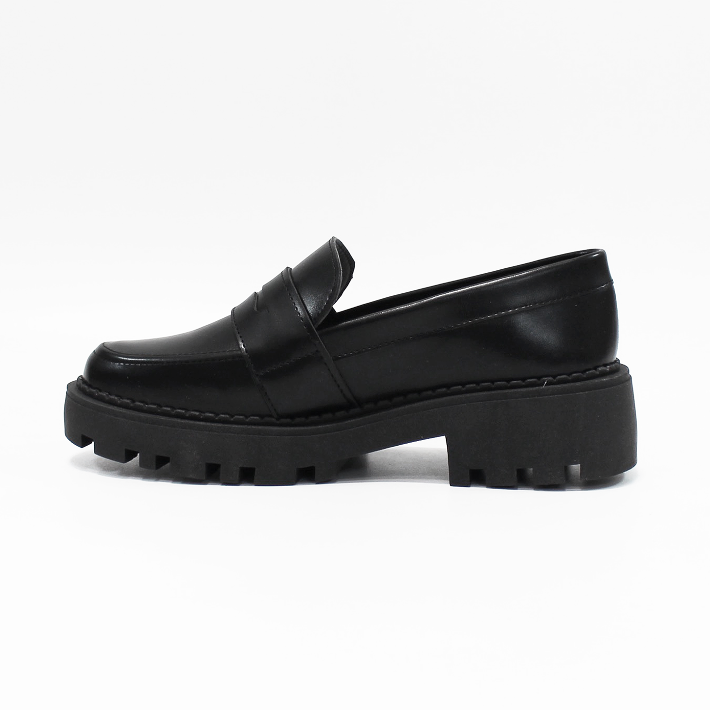 Mocasín Clásico con suela Chunky negro Dama