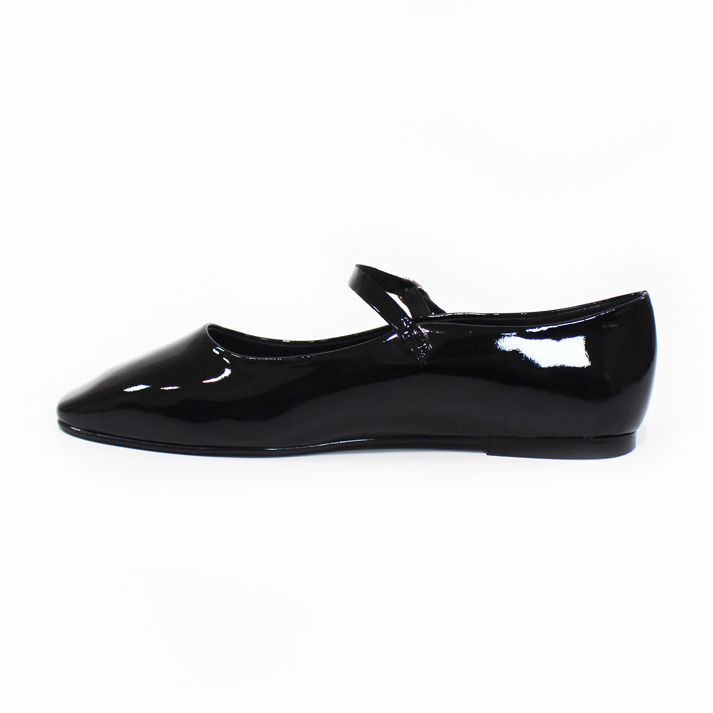 Flat Mary Jane de Piel Negro Charol de Dama STEFANIA