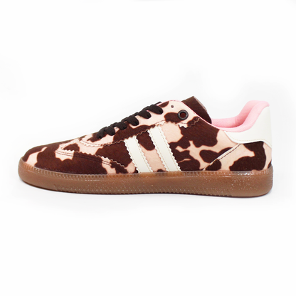 Tenis Sneaker Vaca Print dupe Samba de Dama TACZA
