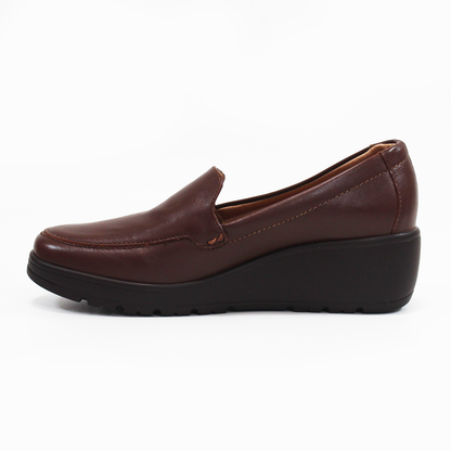 Zapato Confort Casual con Plataforma Café para Dama NOMADAS