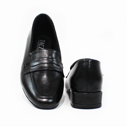 Mocasín Clásico Negro de Dama TACZA