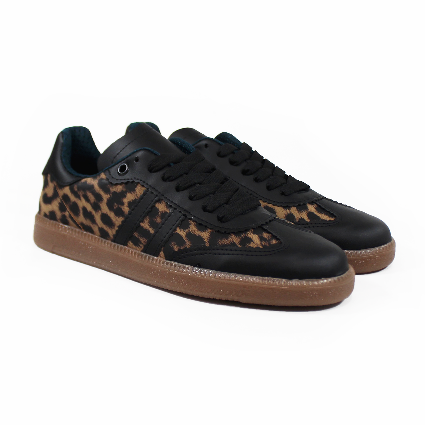 Sneaker Negro Leopard Print dupe Samba de Dama TACZA