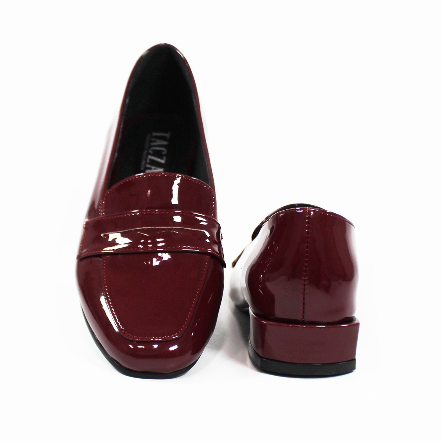 Mocasín Clásico Vino Charol de Dama TACZA
