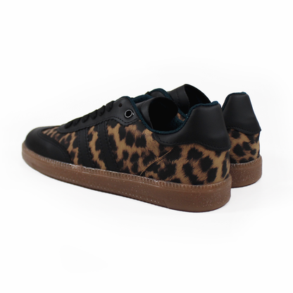 Sneaker Negro Leopard Print dupe Samba de Dama TACZA