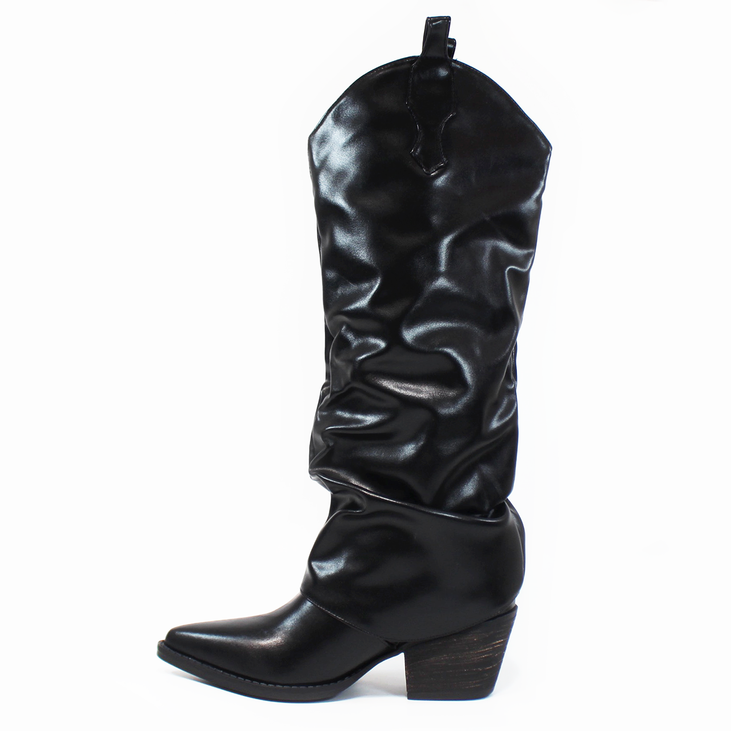 Bota Vaquera Negra con Capa de Dama TACZA